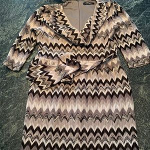 Ellen Tracy Cowl Sweater Dress